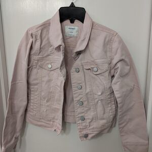 Kids Pale Pink Old Navy Denim Jacket